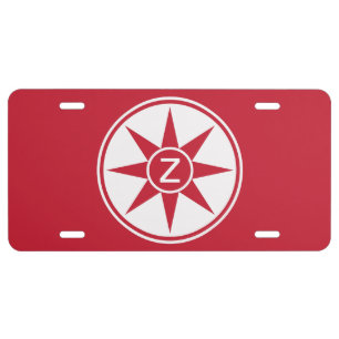 Custom Monogram & Color license plates