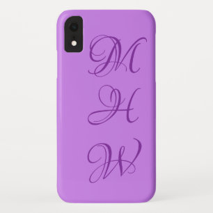 Custom monogram & color phone cases
