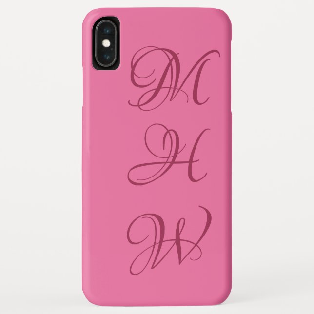 Custom monogram & color phone cases (Back)