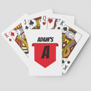 Custom Monogram & Color Playing Cards