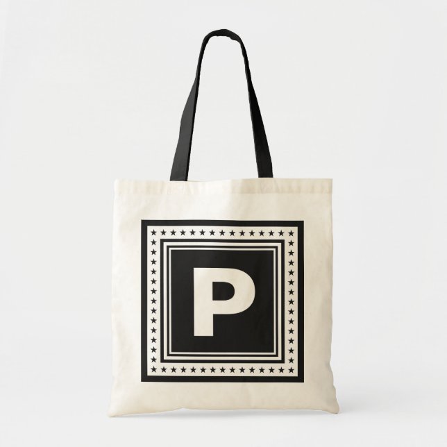 Custom monogram & color tote bags (Front)