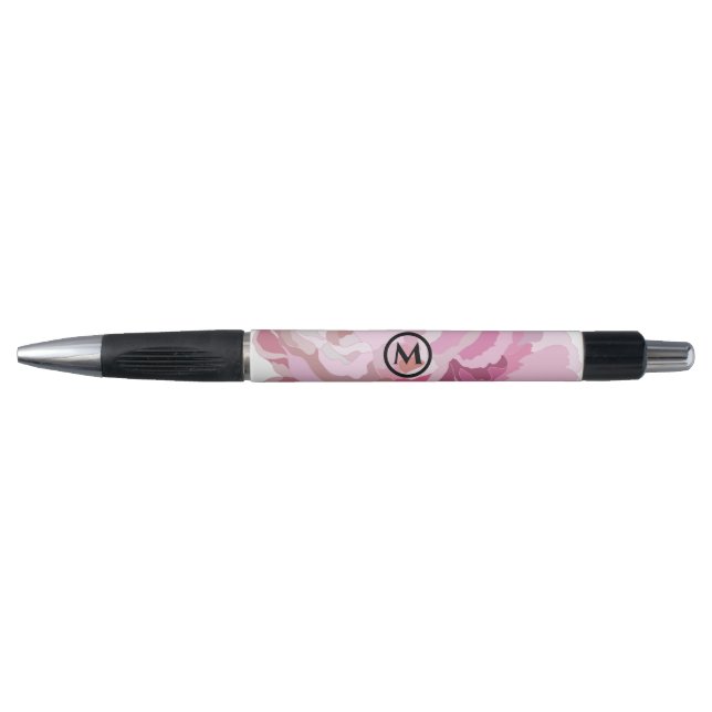 Custom Monogram Colorful Minimalist Stylish Pen (Front)