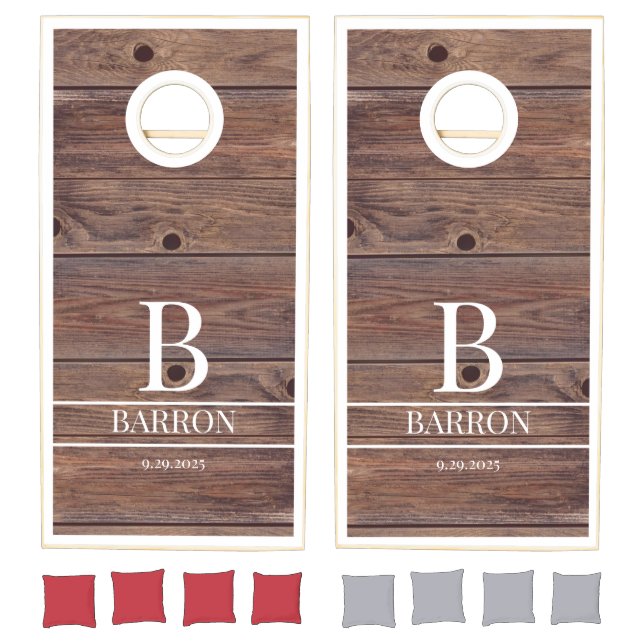 Custom Monogram Cornhole Set (Set)