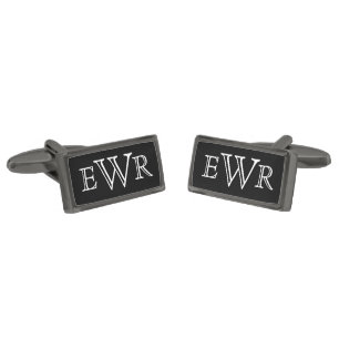 Custom Monogram Cufflinks