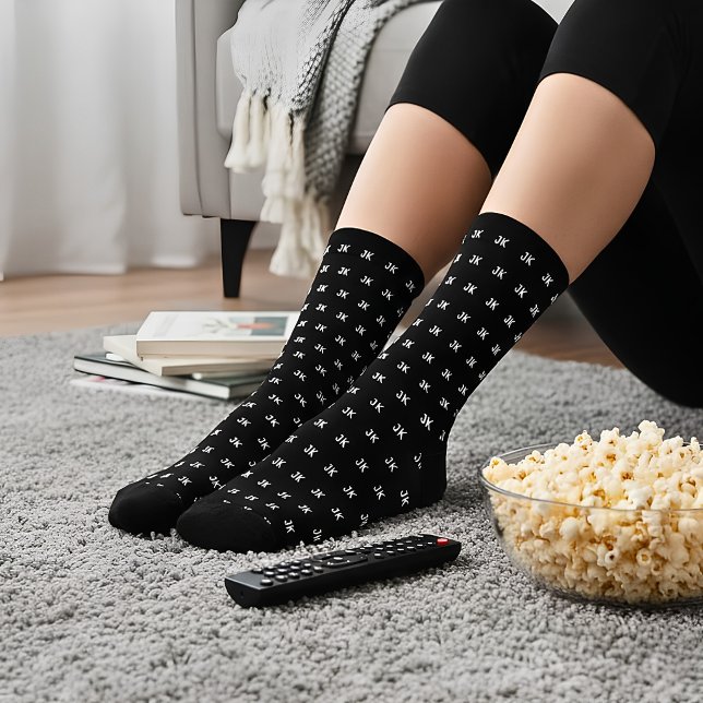 Custom Monogram Custom Color Socks (Creator Uploaded)