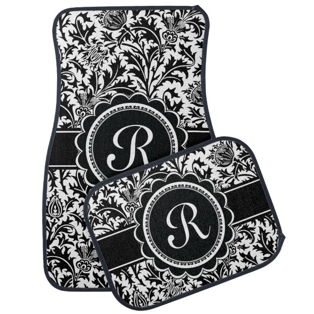 Custom Monogram Design Car Mat (Set)