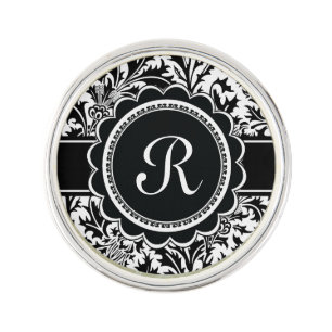 Custom Monogram Design Lapel Pin