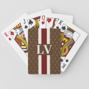 Custom Monogram | Designer Pattern Playing Cards at Zazzle