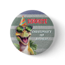 Custom Monogram Dinosaur Dinomite Birthday Party