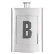 Custom Monogram Drink Flask Gift For Him at Zazzle