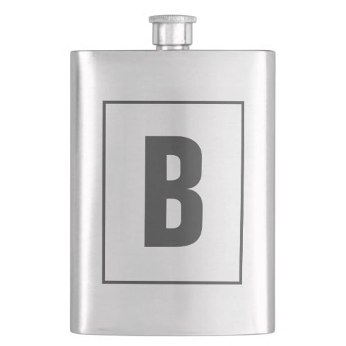 Custom monogram drink flask gift for him