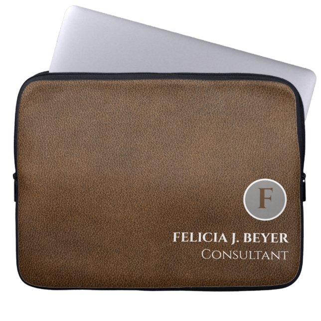 Custom Monogram Electronics Travel Organizer Bag (Front)