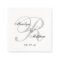 Custom Monogram Elegant Wedding Paper Napkins