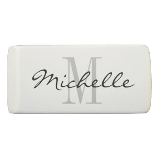 Custom monogram eraser | party favor ideas
