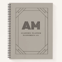 Custom Monogram Espresso & Taupe Vintage