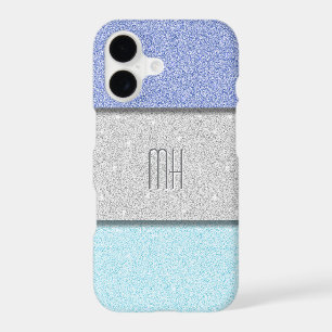 Custom Monogram Faux Glitter Bling iPhone 17 Case