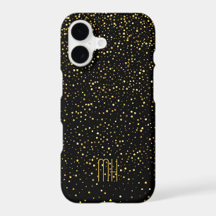 Custom Monogram Faux Glitter Bling iPhone 17 Case
