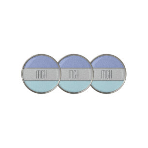 Custom Monogram Faux Glitter Bling Golf Ball Marker