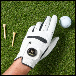 Custom Monogram First Name Ball Marker Golf Glove<br><div class="desc">UNIQUE LAYERING OF THE MONOGRAM -- look closely and you will see three colors, which gives it the feeling of depth. Personalized additionally with the first name. Perfect as father's day gifts for dad, gifts for grandfather, husband, groom, best man, groomsmen and more. Or, you might just enjoy for yourself!...</div>