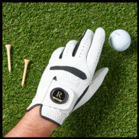 Custom Monogram First Name Ball Marker Golf Glove