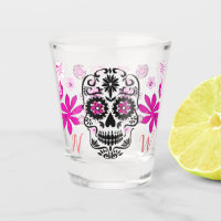 Custom Monogram Floral Sugar Skull