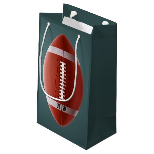 Custom monogram Football gift bag