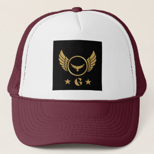 Custom Monogram "G" Initial letter Printed-Caps Trucker Hat