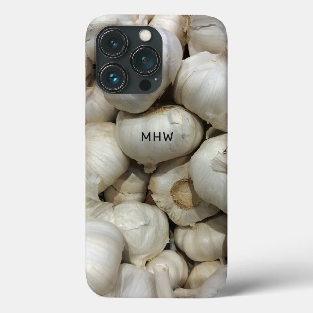 Custom Monogram Garlic phone cases (Back)