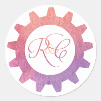 Custom Monogram Gear Sticker