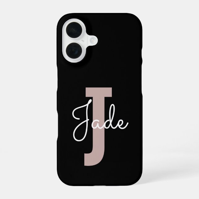Custom Monogram Gift for Names Starting with J  Iphone Case (Back)
