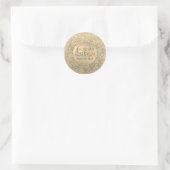 Custom Monogram Gold Glam Seal (Bag)