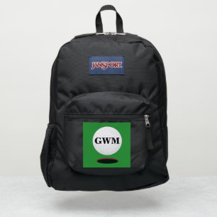 Custom Monogram Golf Ball Backpack