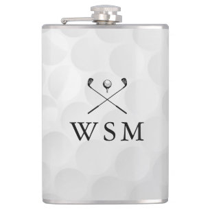 Custom Monogram Golf Ball Flask