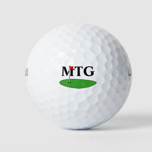 Custom monogram golf ball gift for golfers