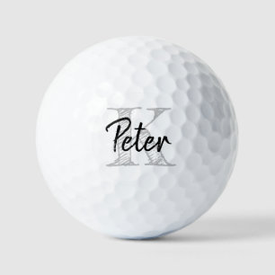 Custom Monogram Golf Balls - Personalize Name Gift