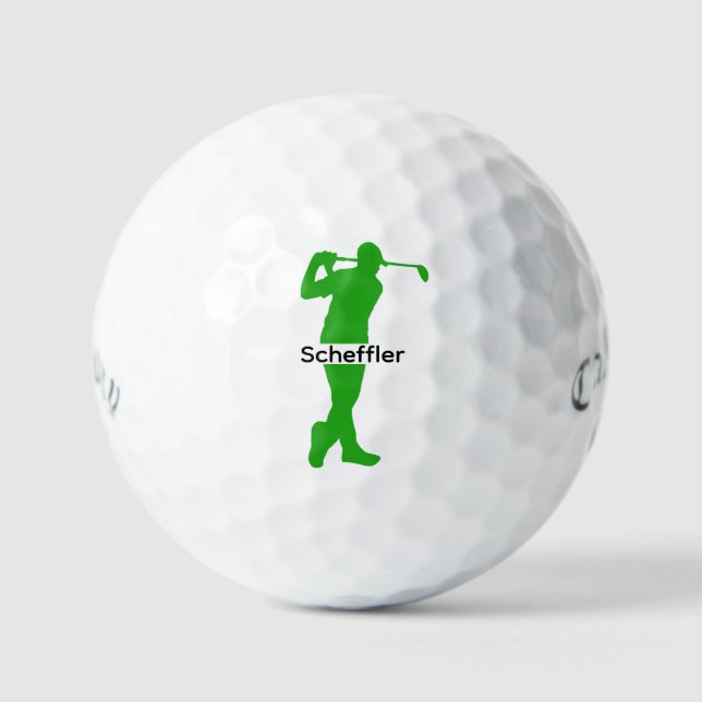 Custom Monogram Golf Balls - Personalized Name (Front)