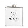 Custom Monogram Golf Clubs Flask