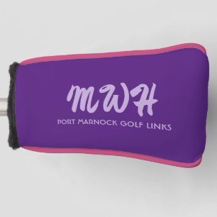 Custom Monogram / Golf Course Putter Cover