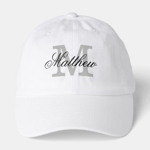Custom monogram golf hat