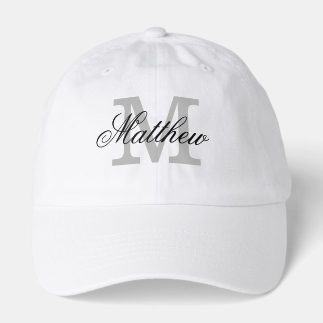 Custom monogram golf hat (Front)