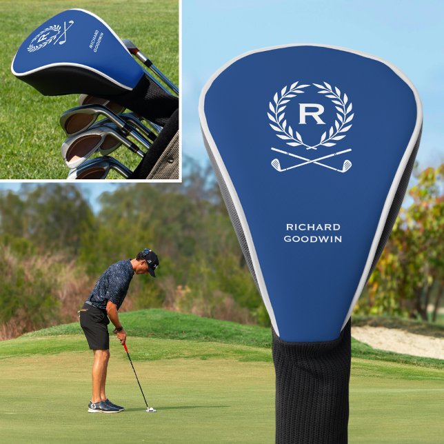 Custom Monogram Golf Head Cover Personalized Navy  (Creator Uploaded)