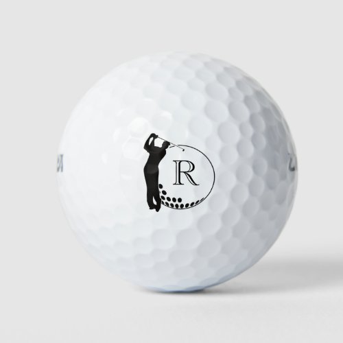 Custom Monogram Golf Swing Golf Balls
