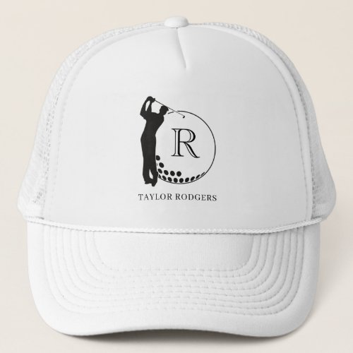 Custom Monogram Golf Swing Hat