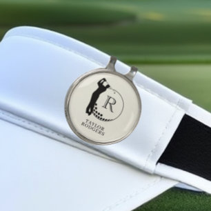 Custom Monogram Golf Swing Hat Clip