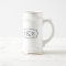 Custom monogram groomsmen elegant beer stein