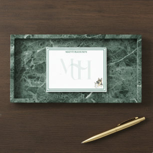 Custom Monogram Hand Drawn German Shepherd Pet Post-it Notes