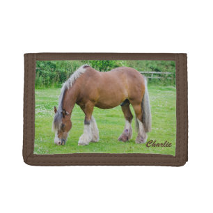 Custom monogram horse wallet