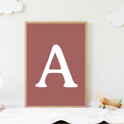 Custom Monogram Initial Nursery Wall Art