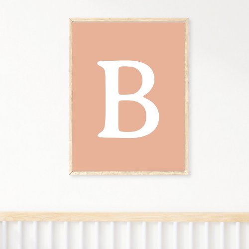 Custom Monogram Initial Nursery Wall Art