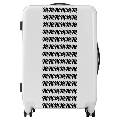Custom Monogram Initial Pattern  Luggage